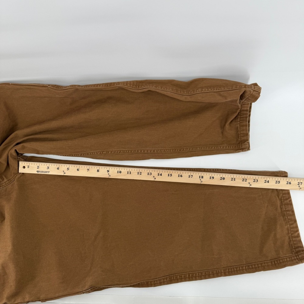 Levi's Denizen Carpenter Pants Mens 34x26 Brown Utility Workwear Relaxed Canvas - Picture 9 of 14